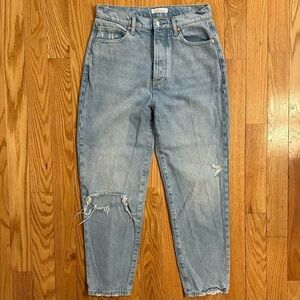 Betro Simone Distressed light wash denim Jeans Sz 30 ripped taper mom skinny